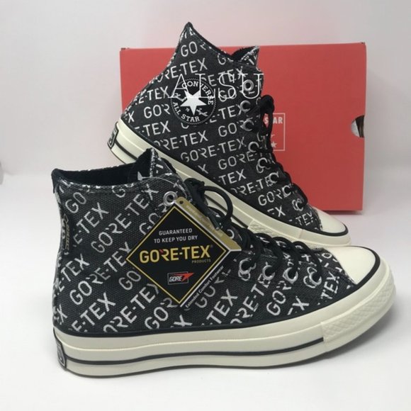 Converse Other - Converse Chuck 70 HI “Gore-Tex” Black White Canvas Shoes Skate Mens Size 162347C